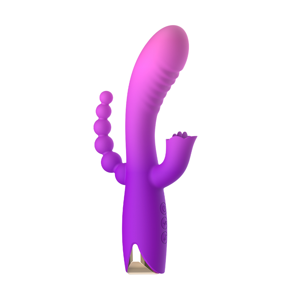 Color Changing Licking 3 in 1 Vibrator With Anal Plug G-Spot Vibrators  Offers the Ultimate Pleasure & Comfort - Blissmakers