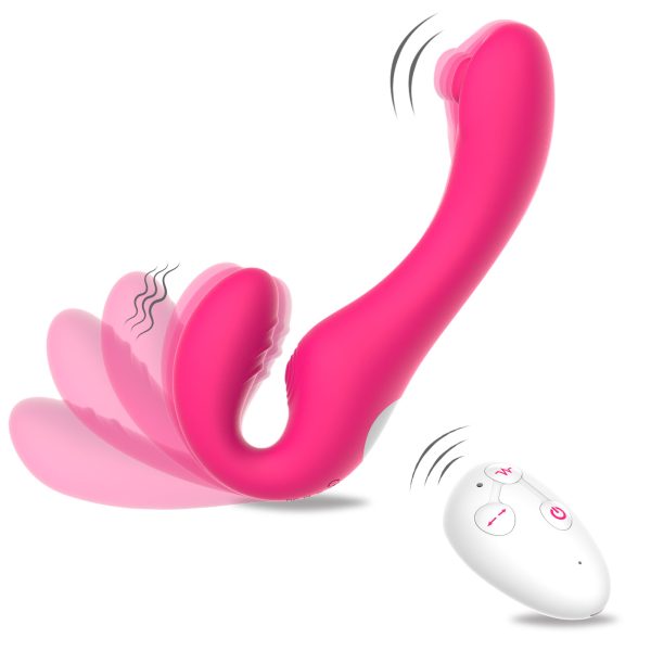 Flapping Strapless Strap-on Vibrator