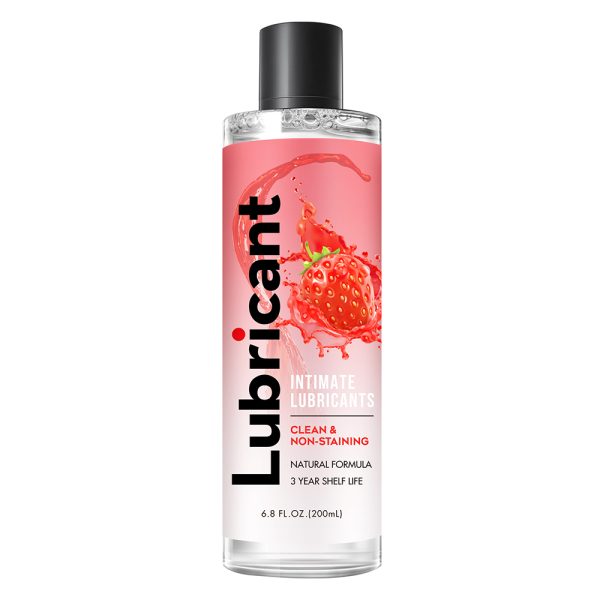 Strawberry Flavored Water-Based Lubricant 6.7 fl oz