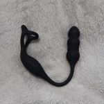 Prostate Testicle Vibrating Massager with Cock Ring