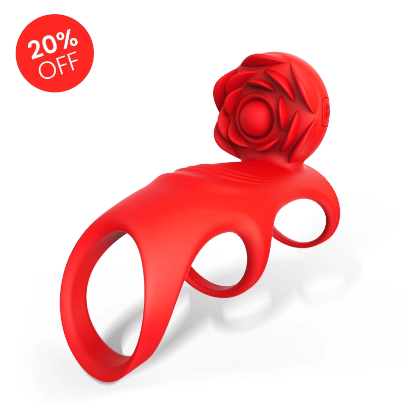 Roise – 9 Modes Vibrating Triple Ring Rose Delay Trainer